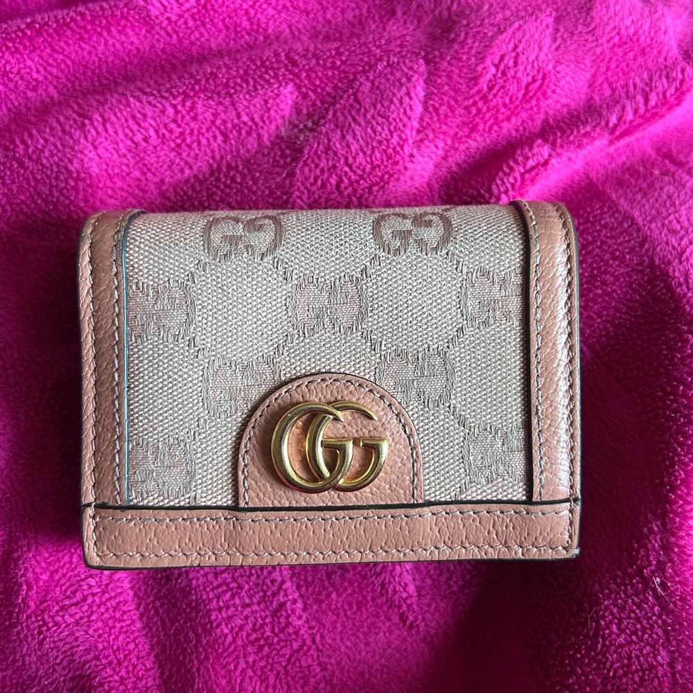 NWOT GUCCI Ophidia GG Card Case Wallet Pink - Picture 4 of 12